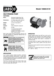 Xylem JABSCO 18660-0121 Quick Start Manual
