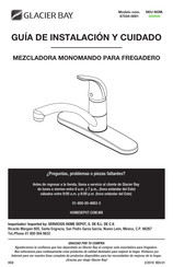 Glacier bay 67534-0001 Installation And Care Manual