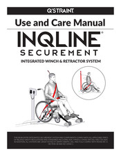 Q'STRAINT INQLINE SECUREMENT Use And Care Manual