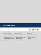 Bosch CRIN 848H Original Instructions Manual