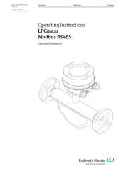 Endress+Hauser MODBUS RS485 Operating Instructions Manual