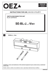 Oez SE-BL-J-V001 Series Instructions For Use Manual