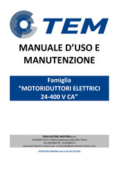 TEM 24-400 V AC Series Operation And Maintenance Manual