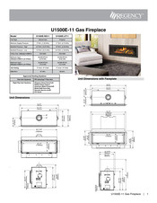 Regency U1500E-LP11 Manual