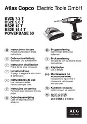 AEG Atlas Copco POWERBASE 60 Instructions For Use Manual