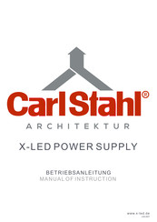 CarlStahl X-LED-PS-6-C Manual Of Instruction