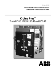 ABB K-Line Plus KPE-40 Installation & Maintenance Instructions Manual