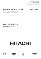 Hitachi 32HE1500 Instruction Manual