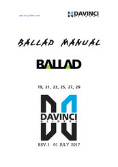 DAVINCI GLIDERS BALLAD 20 Manual