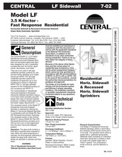 Tyco Fire Product CENTRAL LF Instruction Manual