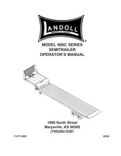 Landoll 600C Series Operator's Manual