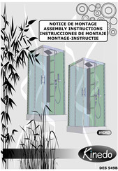 Kinedo HYDRO DES 549B Assembly Instructions Manual