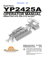GREAT PLAINS Yield-Pro Air-Pro YP2425A Operator's Manual