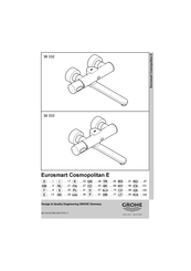 Grohe EUROSMART COSMOPOLITAN E 36 332 Manual