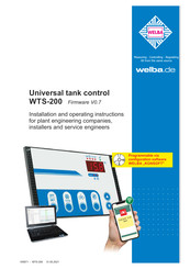 WELBA WTS-200 Installation And Operating Instructions Manual
