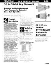 Tyco Fire Product CENTRAL GB Instruction Manual