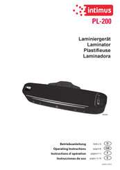 Intimus PL-200 Operating Instructions Manual