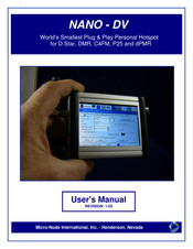 Micro-Node International NANO-DV User Manual