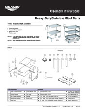 Vollrath 97211 Assembly Instructions Manual
