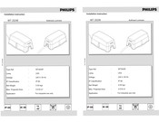 Philips WT202W Installation Instruction