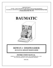 Baumatic BDW45.1 Instruction Manual