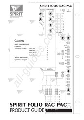 SoundCraft Spirit Folio Rac Pac Product Manual