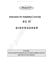 Hotpoint D C 27 Instructions Of Installation