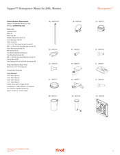 Knoll SAPMAHPSL124K Assembly Instructions Manual