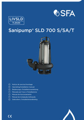 SFA Sanipump SLD 700 S Operating & Installation Manual