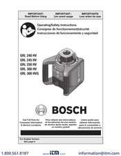 Bosch Grl 250 Hv Manuals Manualslib