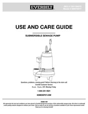 Everbilt SW07501T Use And Care Manual