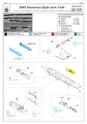 Eduard HMS Illustrious flight deck 1/350 Quick Start Manual