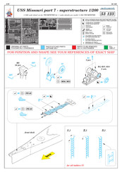 Eduard USS Missouri part 7 - superstructure 1/200 Quick Start Manual