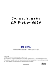 Hp CD-Writer 6020 Connecting Manual