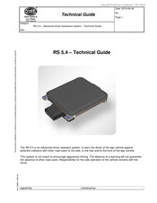 Hella RS 5.4 Technical Manual