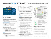 WeatherTRAK ET Pro3 Quick Reference Card