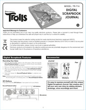 eKids DreamWorks Trolls TR-714 Manual