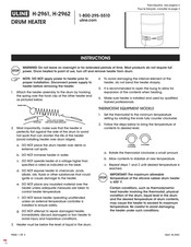 U-Line H-2961 Instructions