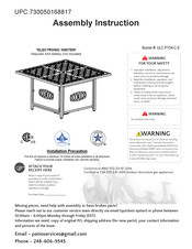 Fire Sense ULC-PY54-C-E Assembly Instruction Manual