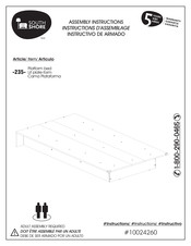 South Shore 235 Assembly Instructions Manual
