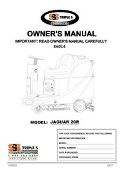 Triple S JAGUAR 20R Owner's Manual