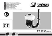 Efco AT 2090 Operators Instruction Book