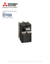 Mitsubishi Electric D700 Quick Start Manual
