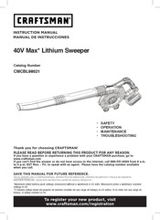 Craftsman CMCBL98021 Instruction Manual