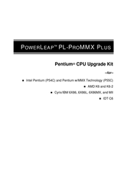 Powerleap PL-PROMMX PLUS Manual