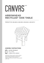 Canvas 088-2285-2 Assembly Instructions Manual
