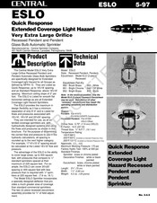 Tyco Fire Product CENTRAL ESLO Instruction Manual