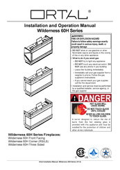 ORTAL Wilderness 60H Front Installation And Operation Manual
