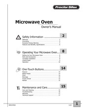Proctor-Silex MW18 Owner's Manual