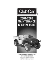 Club Car TURF 272 Maintenance Manual
